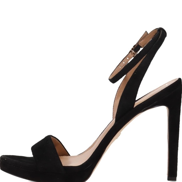 Sam Edelman women’s Jade heeled sandal black suede - Picture 4 of 7